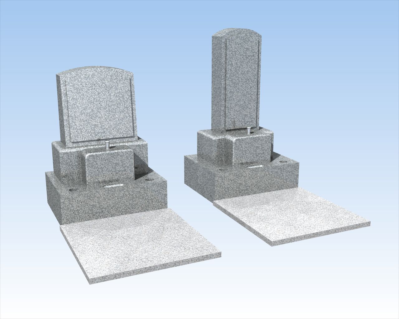 来迎墓（洋墓）（和墓）カラー